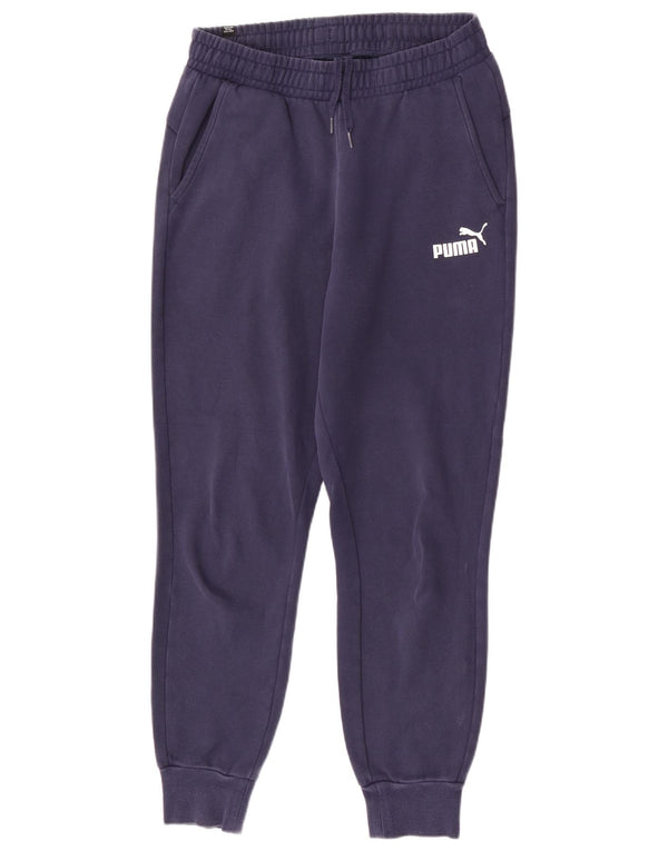 Calça de treino masculina Puma Joggers médio azul marinho algodão