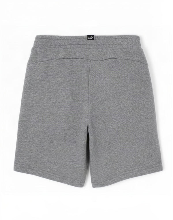 Shorts esportivos masculinos Puma 7-8 anos algodão manchado cinza