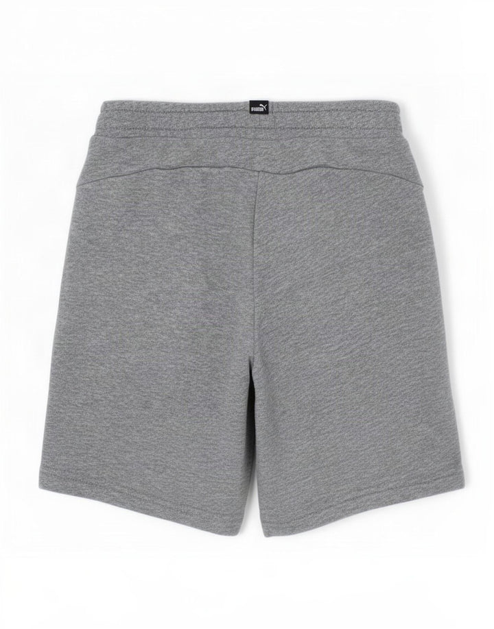 Shorts esportivos masculinos Puma 7-8 anos algodão manchado cinza