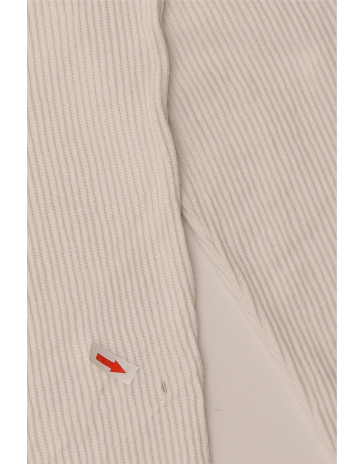 Zara Top masculino manga longa médio algodão branco