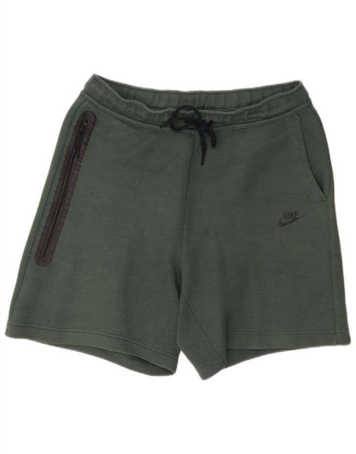 Shorts esportivos masculinos Nike grandes de algodão verde