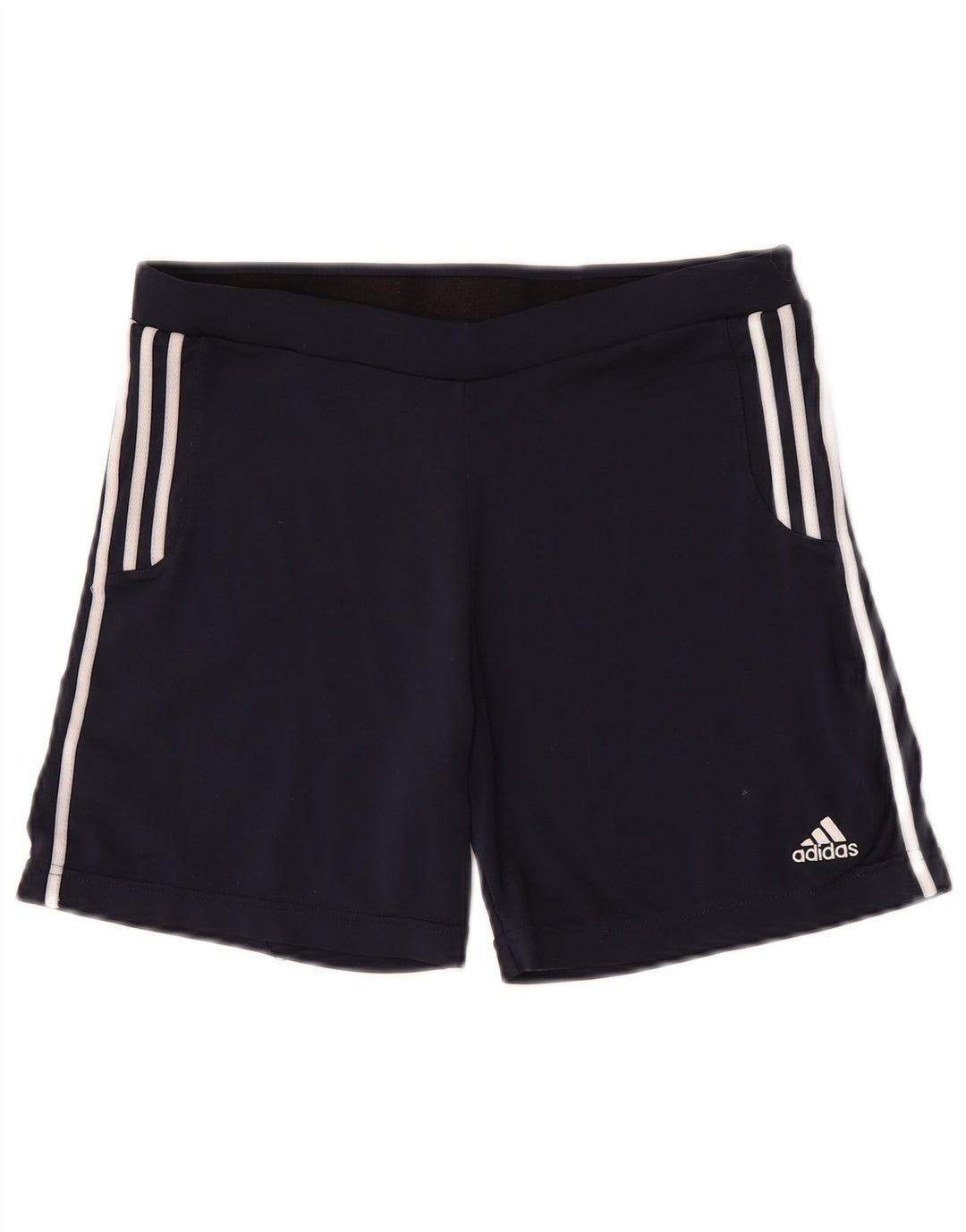 Adidas Womens Climalite Sport Shorts UK 12 Médio Azul Marinho Poliéster