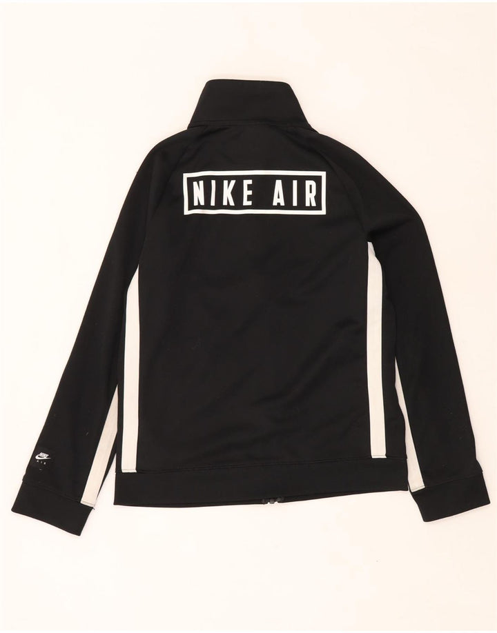 NIKE Meninos Loose Fit Tracksuit Top Jacket 12-13 Anos Grande Preto