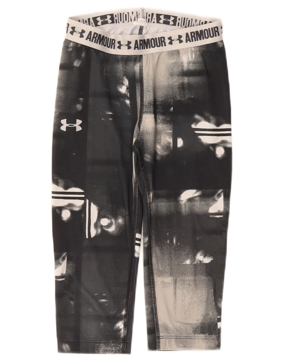 Leggings capri estampadas para meninas UNDER ARMOUR 7-8 anos cinza tie-dye