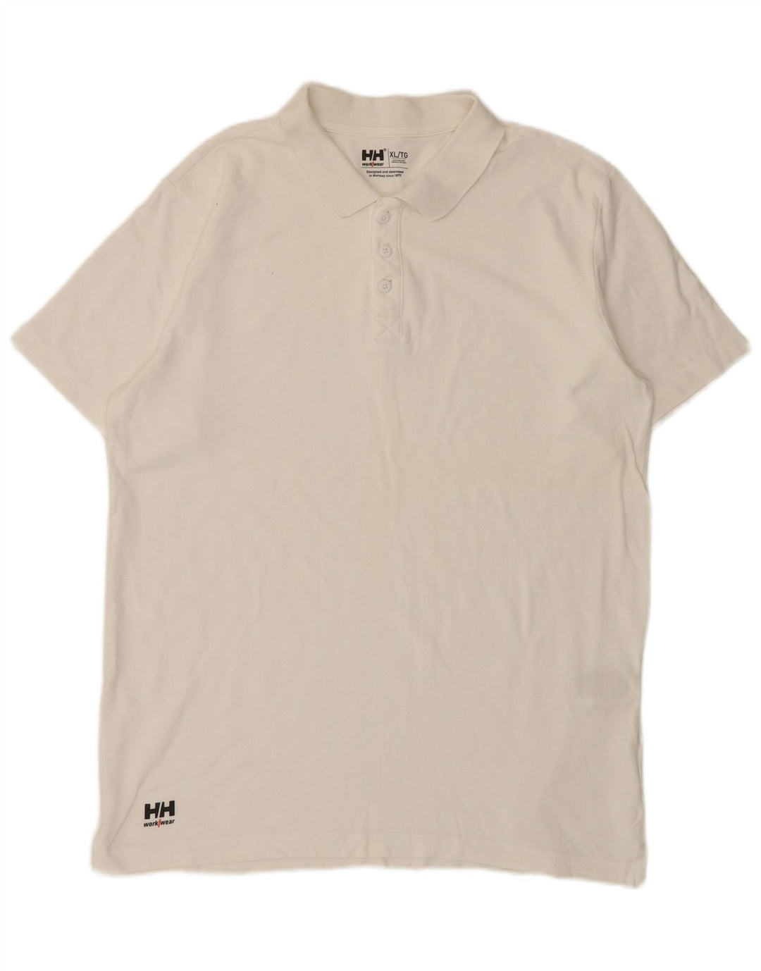 Camisa polo masculina Helly Hansen XL algodão branco