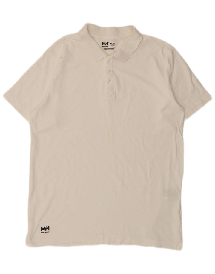 Camisa polo masculina Helly Hansen XL algodão branco