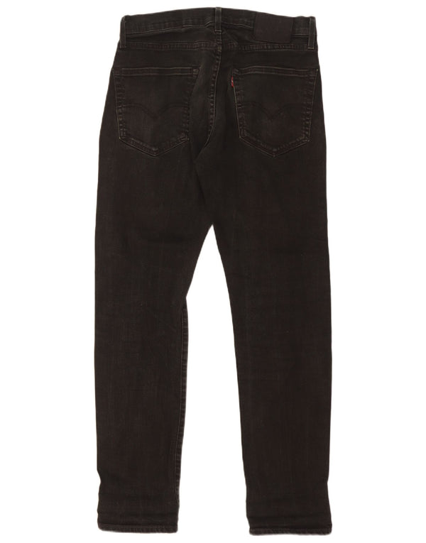 Levi's Masculino 502 Straight Jeans W30 L32 Algodão Preto