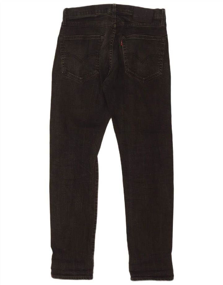 Levi's Masculino 502 Straight Jeans W30 L32 Algodão Preto