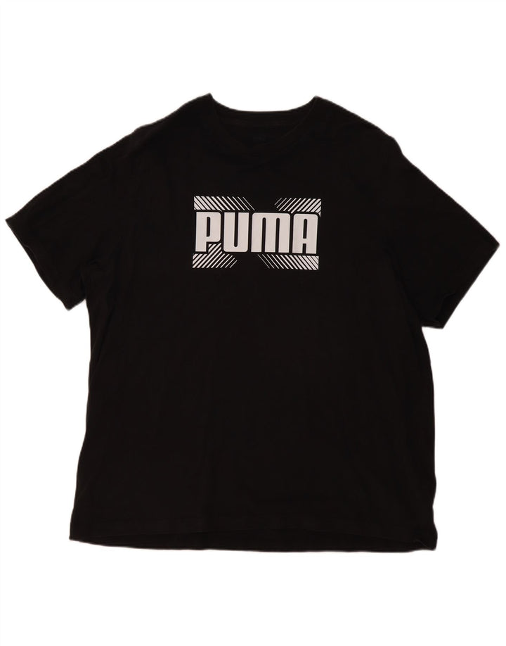 Camiseta gráfica masculina PUMA Top 2XL algodão preto