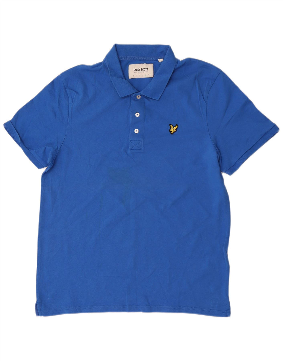 Camisa polo masculina Lyle & Scott XL azul algodão