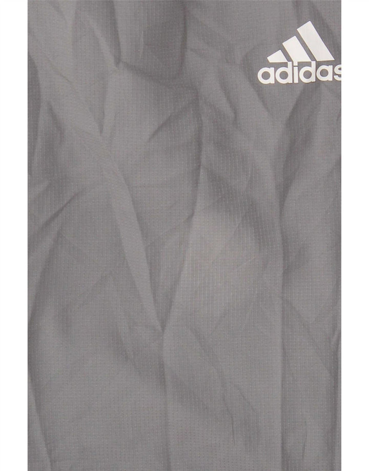 Adidas Womens Graphic Tracksuit Calças UK 12/14 Cinza Médio Poliéster