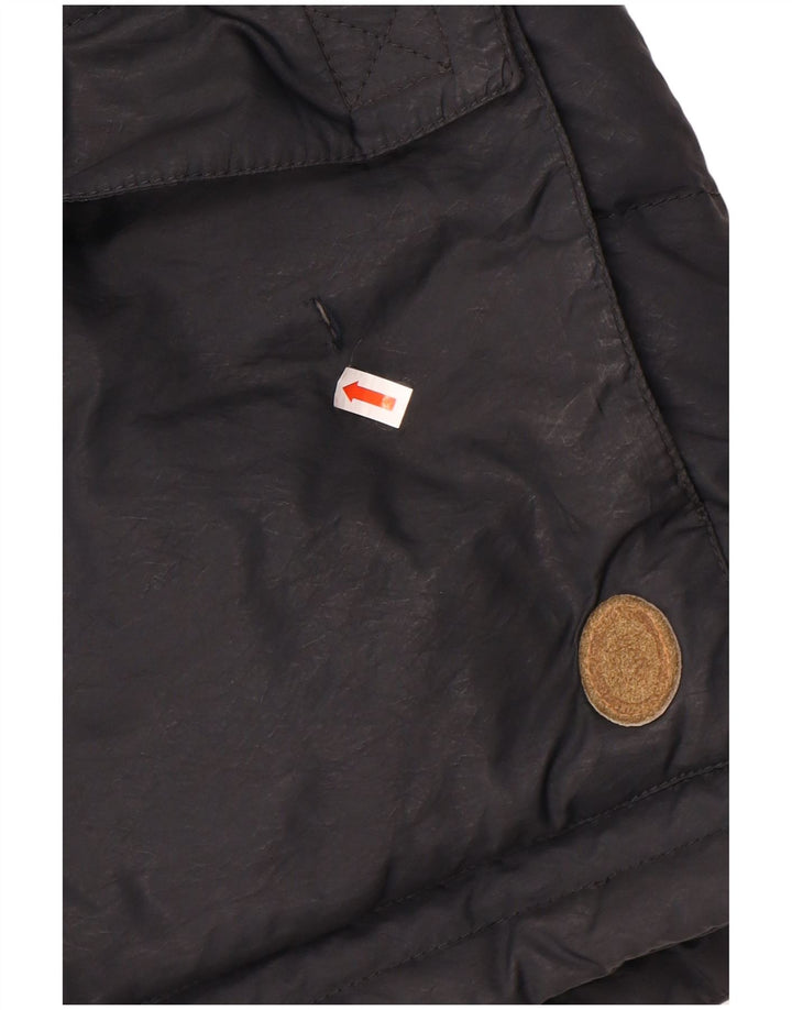 Trussardi Jaqueta masculina acolchoada de ajuste solto IT 44 XS poliéster preto