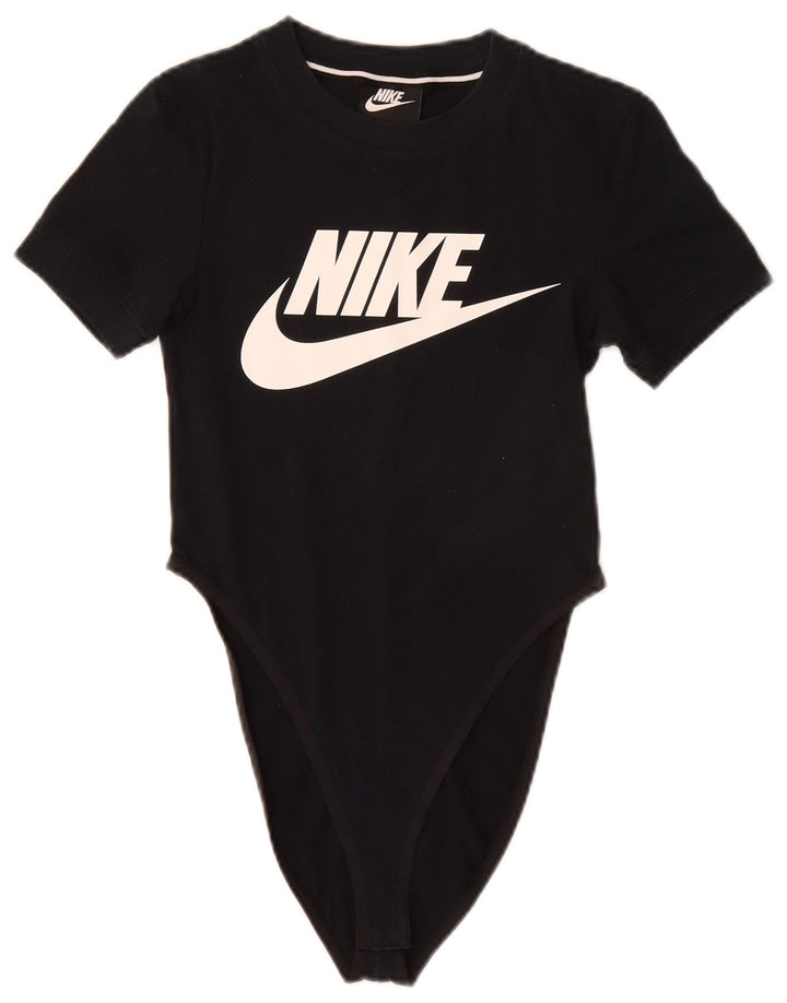 Body gráfico feminino Nike UK 6 XS algodão preto