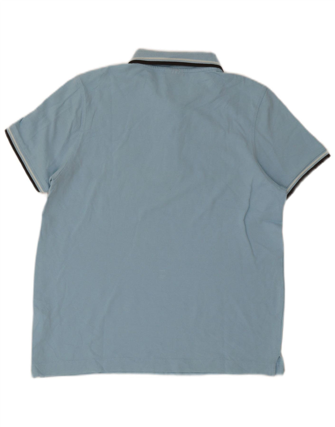 Camisa polo masculina Lotto grande algodão listrado azul