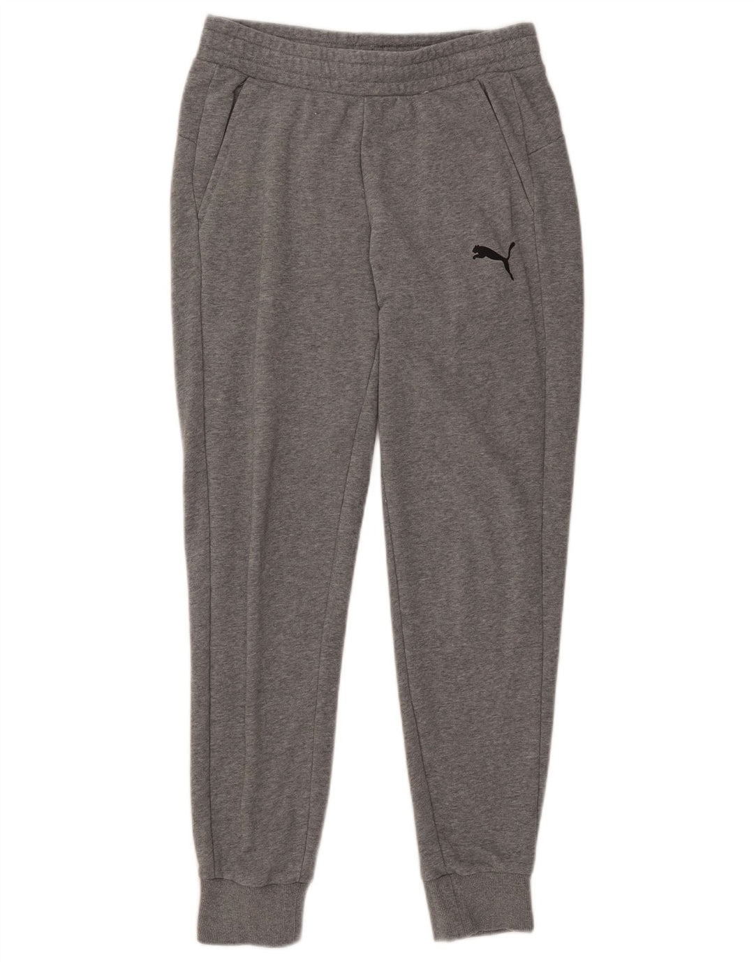 Calça de treino masculina Puma Joggers cinza médio algodão manchado
