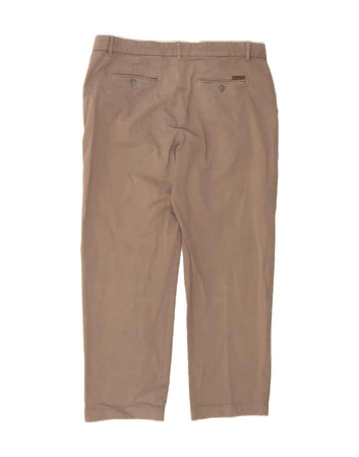CALVIN KLEIN Mens Straight Chino Trousers W36 L29 Beige Cotton Vintage Calvin Klein and Second-Hand Calvin Klein from Messina Hembry 