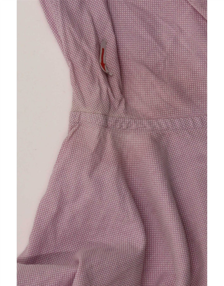 Camisa masculina Hugo Boss Regular Fit tamanho 41 16 grande rosa manchado