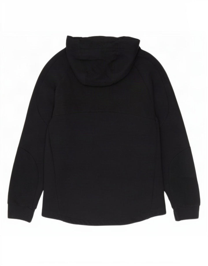 Suéter masculino Puma com capuz e zíper grande algodão preto