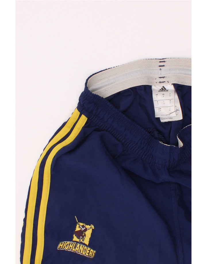 Shorts esportivos gráficos Adidas para meninos 9-10 anos pequeno azul marinho poliéster