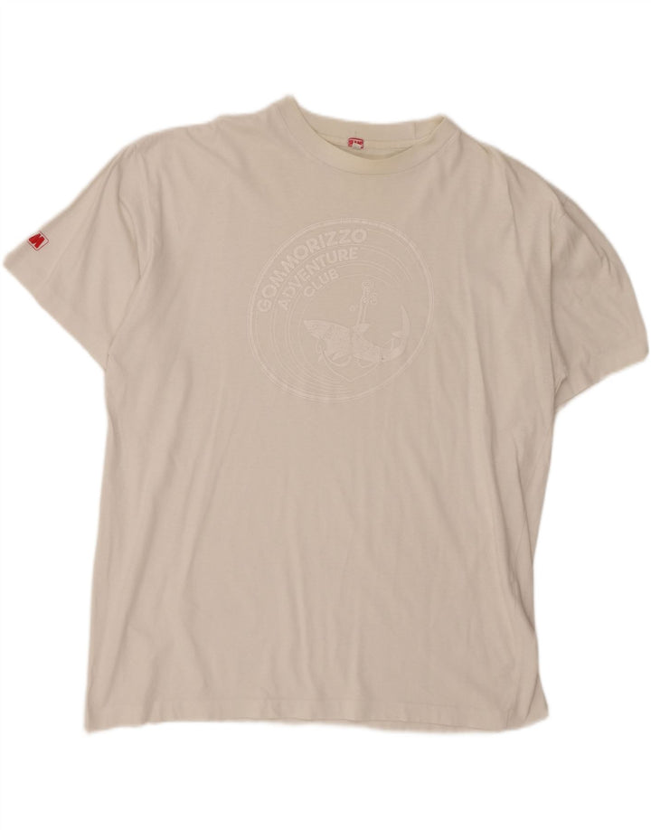 Camiseta gráfica masculina SLAM Top 2XL branco