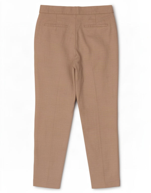 Calça Chino Cônica Feminina Zara EU 36 Pequeno W26 L27 Poliéster Bege