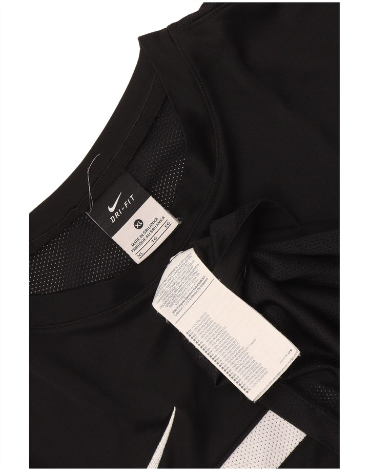 Camiseta Nike Masculina Dri Fit Top XL Preto Colourblock Poliéster