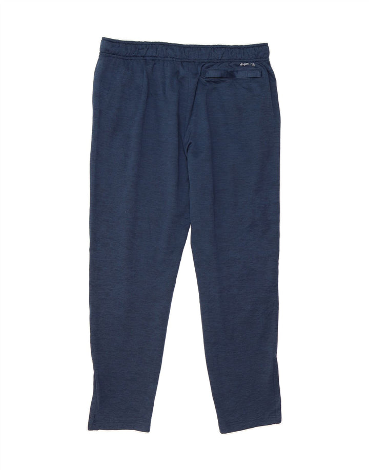RUSSELL ATHLETIC Mens Dri-Power Tracksuit Trousers Large Navy Blue Flecked Vintage Russell Athletic and Second-Hand Russell Athletic from Messina Hembry 