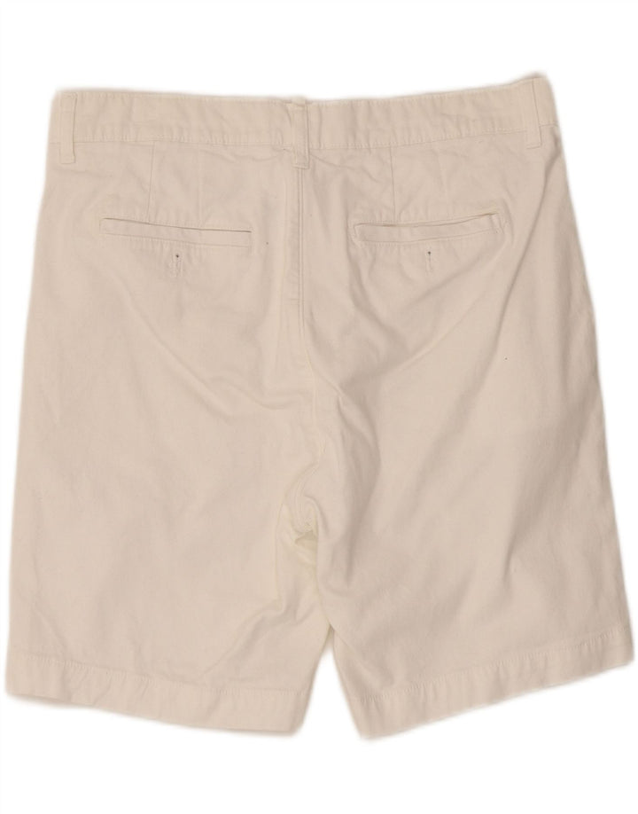 Zara Mens Chino Shorts EU 42 Grande W32 Algodão Branco