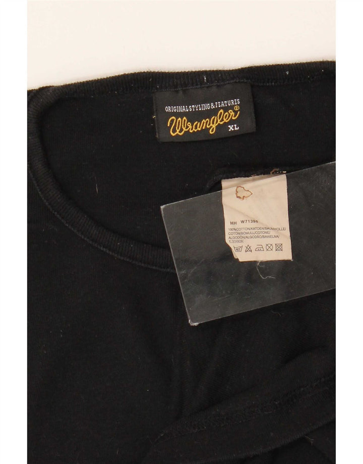 Camiseta masculina Wrangler Top XL algodão preto