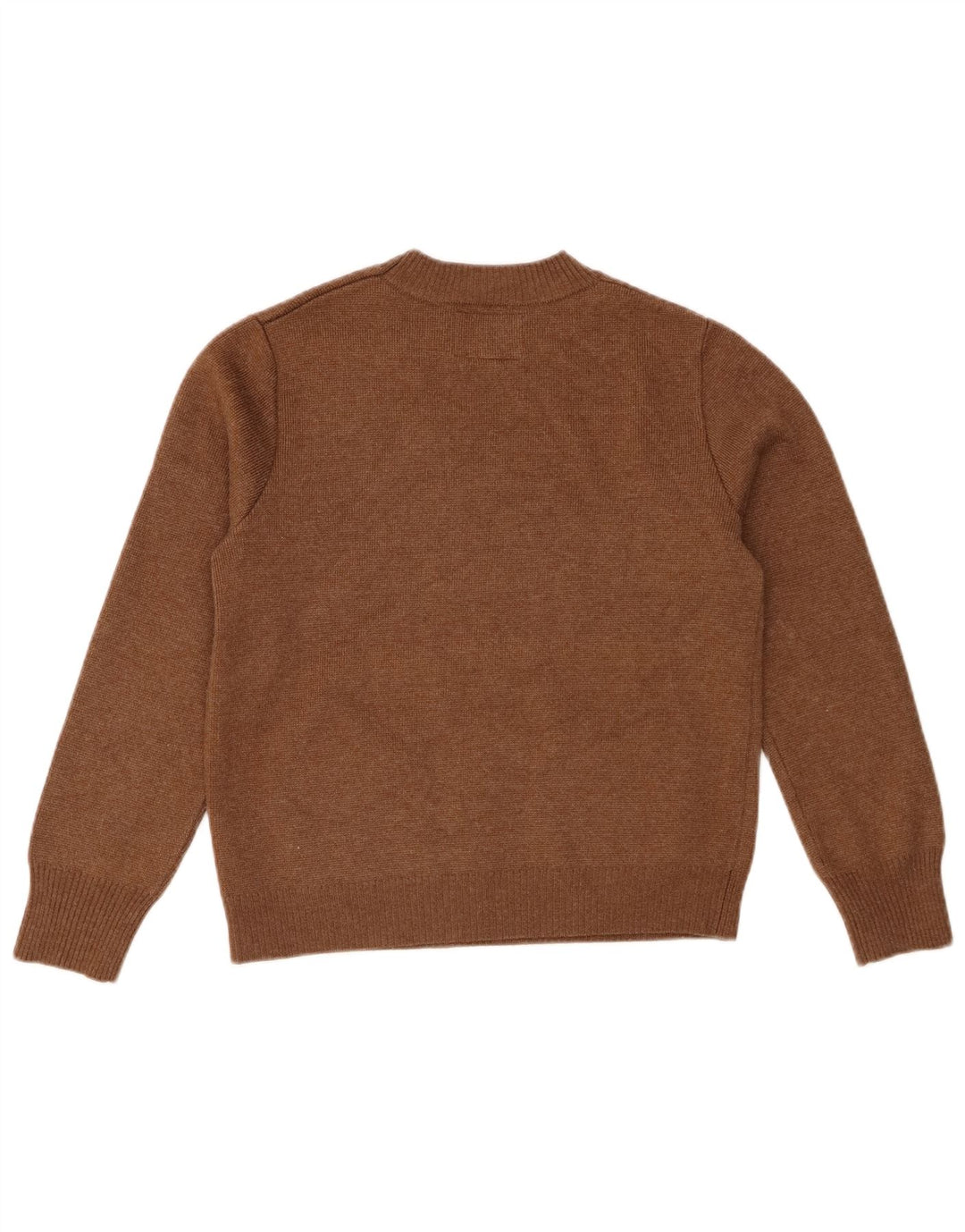 Zara Suéter feminino com gola redonda 11-12 anos poliéster marrom
