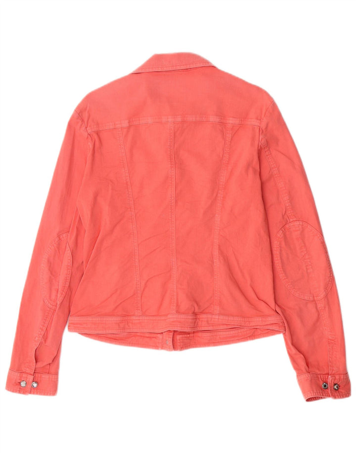 Jaqueta jeans feminina para iate Paul & Shark Reino Unido 10 rosa pequena