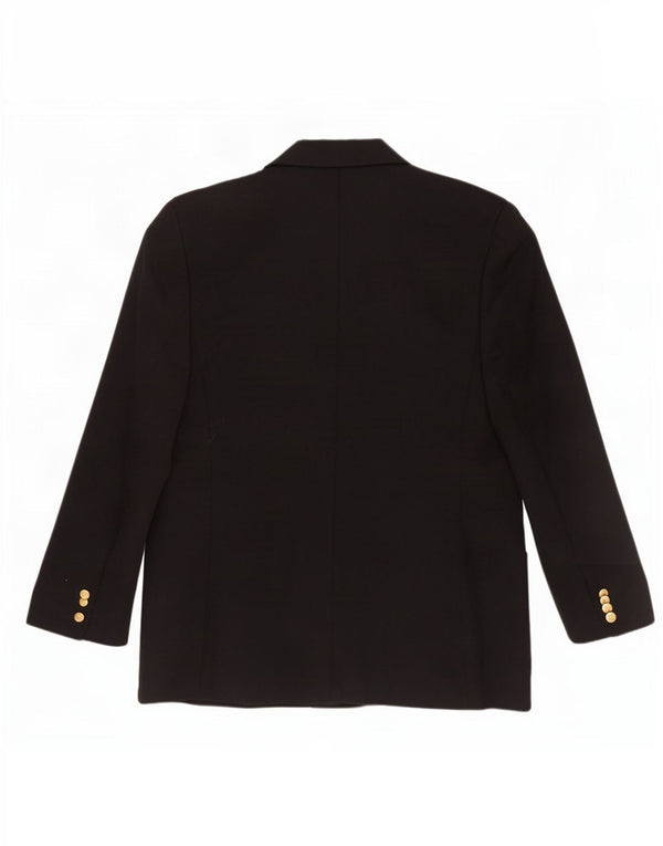 Jaqueta blazer feminina Marks & Spencer com peito duplo Reino Unido 16 grande azul marinho