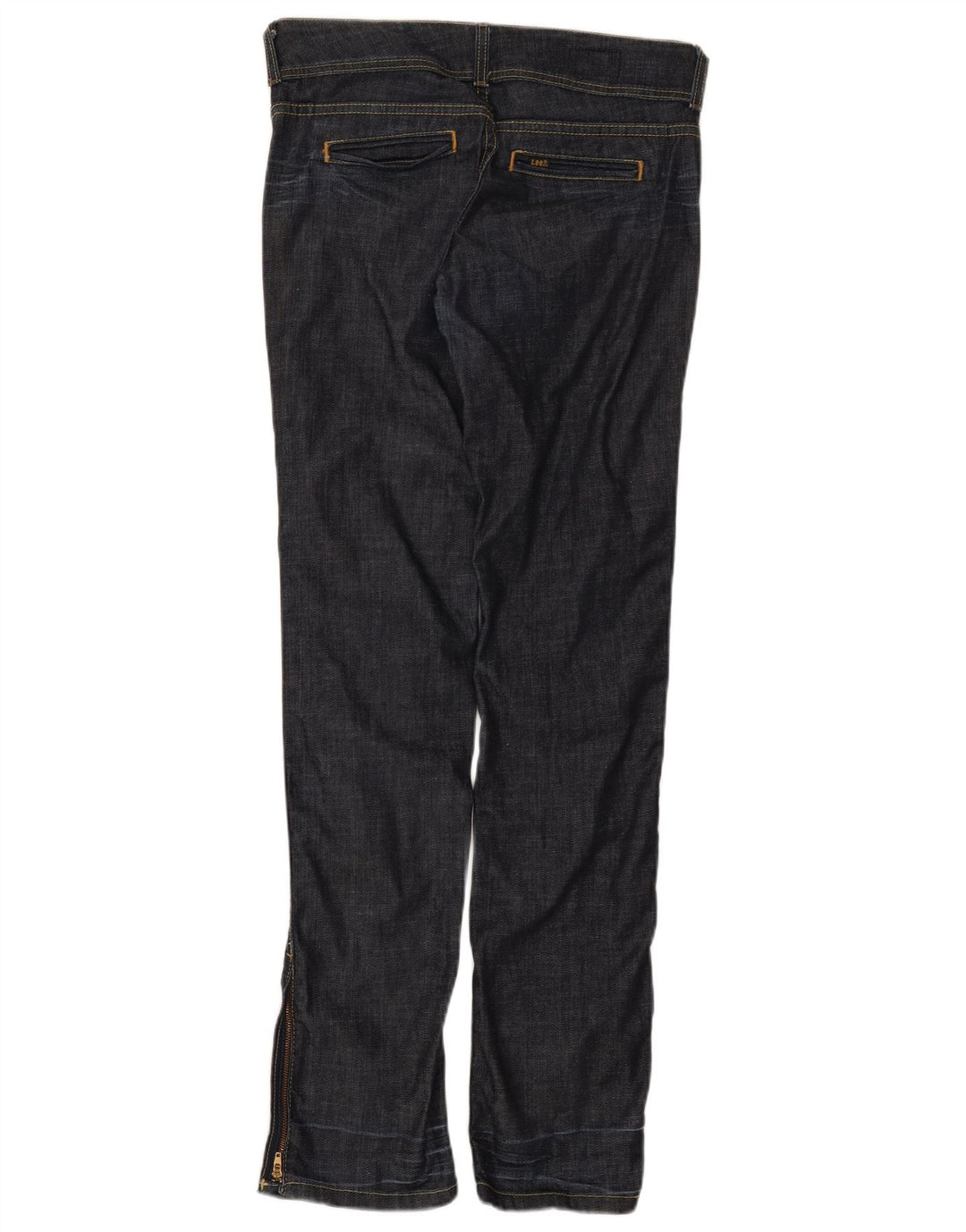 Lee Womens Brea Slim Jeans W29 L33 Azul Marinho Algodão