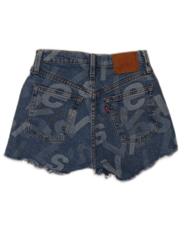 Shorts jeans feminino Levi's W23 2XS azul algodão