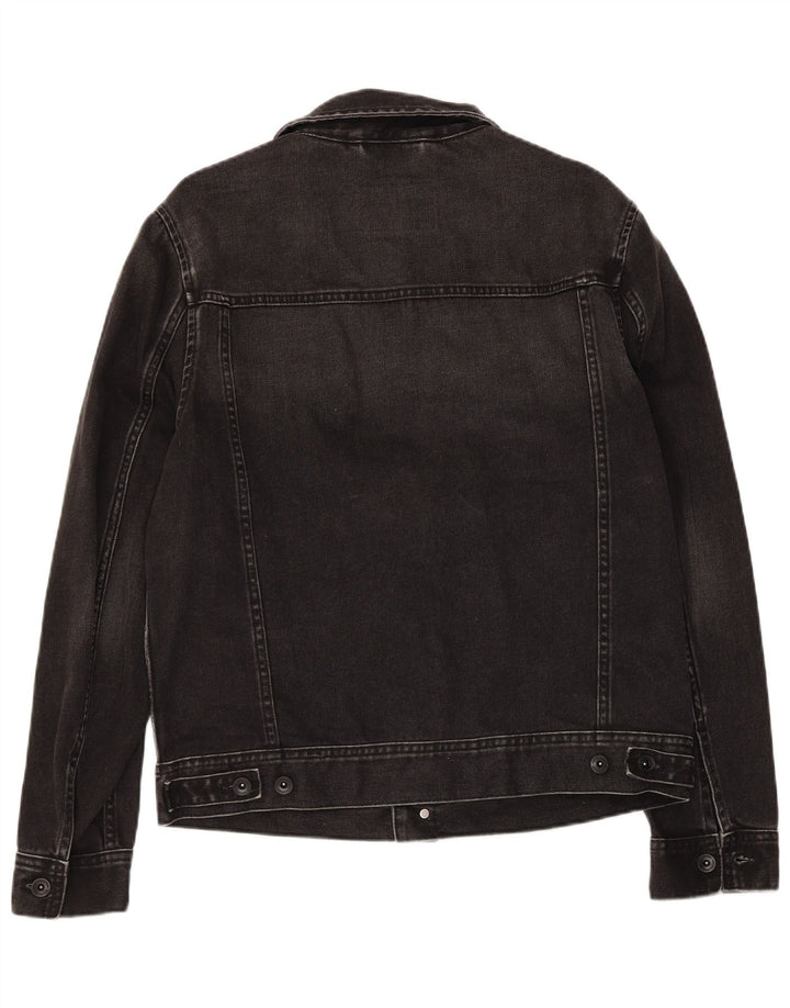 Jaqueta jeans masculina Marks & Spencer Reino Unido 38 algodão preto médio