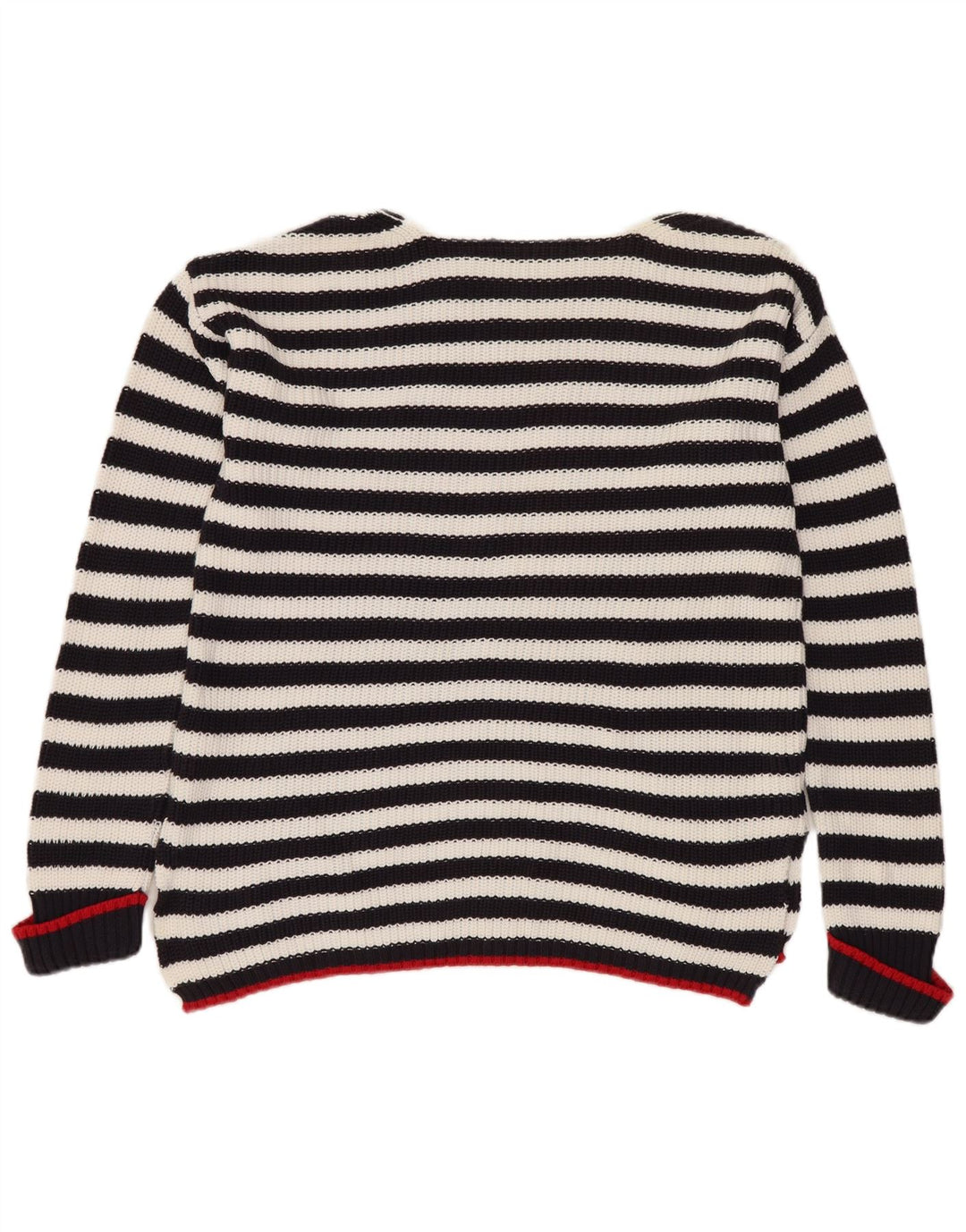 Suéter feminino MARKS & SPENCER com gola canoa Reino Unido 10 pequeno floral preto