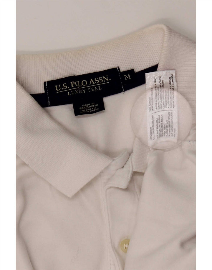 US Polo Assn. Camisa Masculina Média Algodão Branco