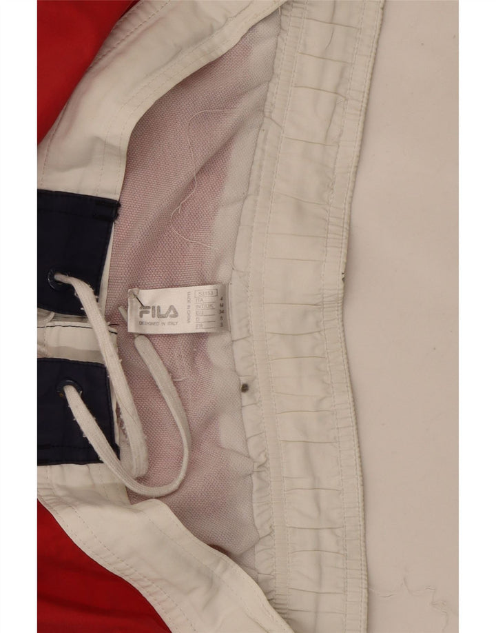 Fila Mens Natação Shorts Médio Multicolorido Colourblock Poliéster