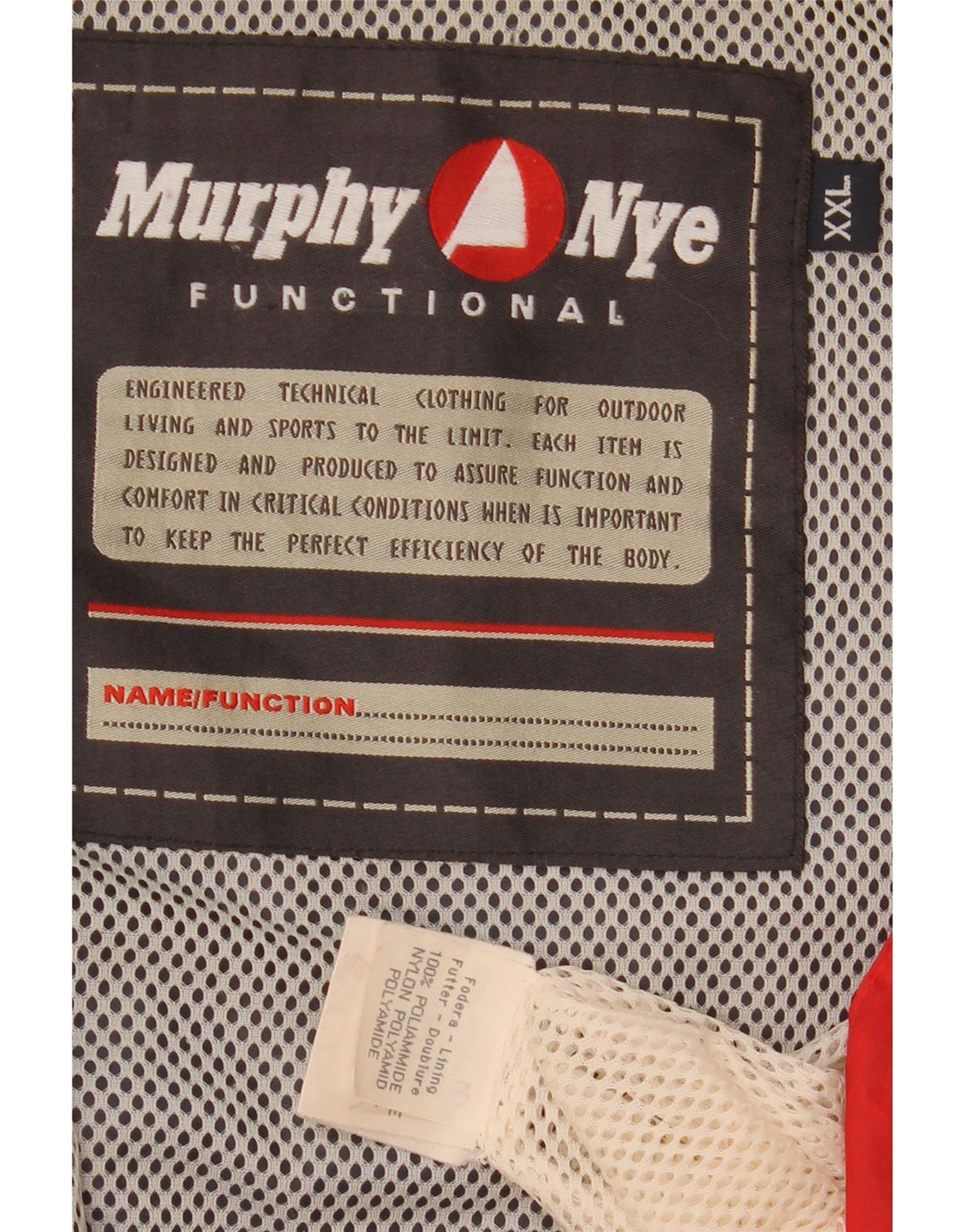 Jaqueta de chuva masculina Murphy & Nye UK 44 2XL azul marinho poliamida