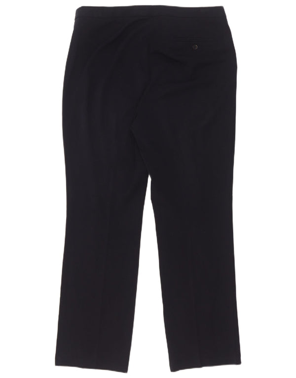 Calça casual feminina Marks & Spencer Reino Unido 14 grande W34 L31 azul marinho