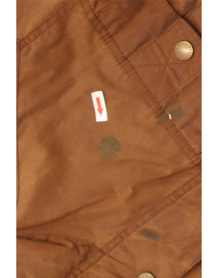 Jaqueta masculina de algodão encerado Barbour Reino Unido 38 marrom médio