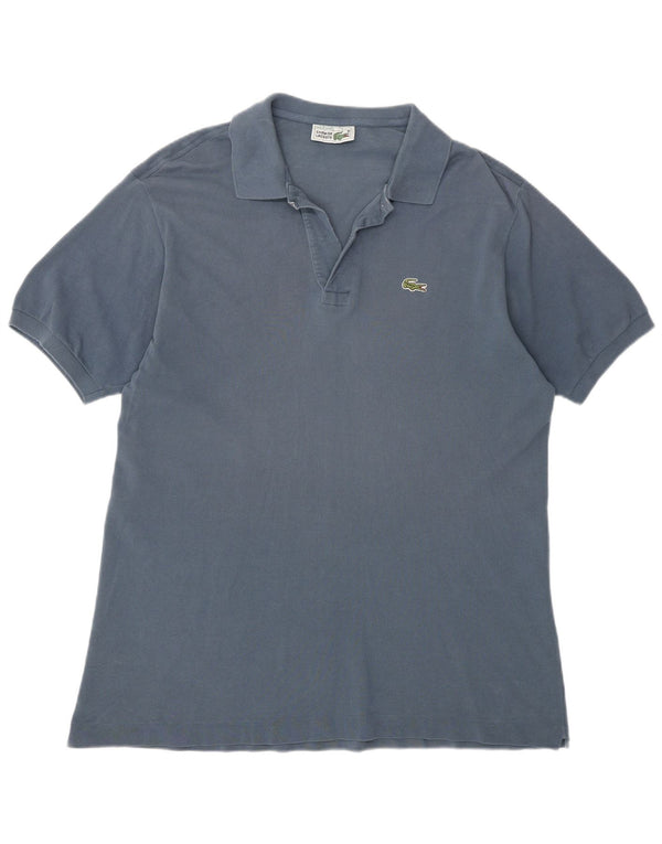 Lacoste camisa polo masculina tamanho 7 2XL algodão cinza