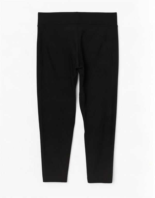 Under Armour Womens Heat Gear Capri Leggings UK 8 Pequeno Poliéster Preto