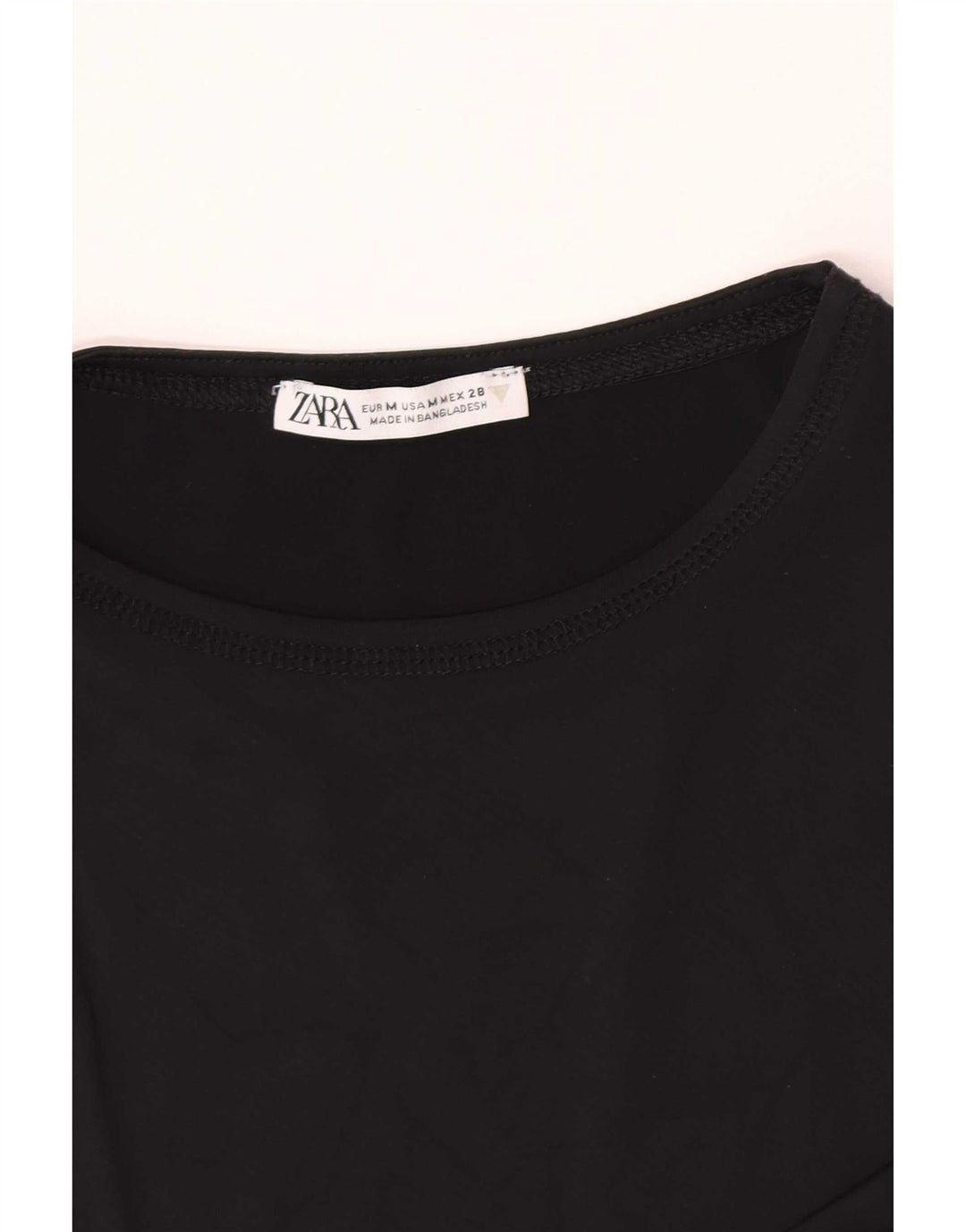 Camiseta feminina Zara UK 12 médio preto