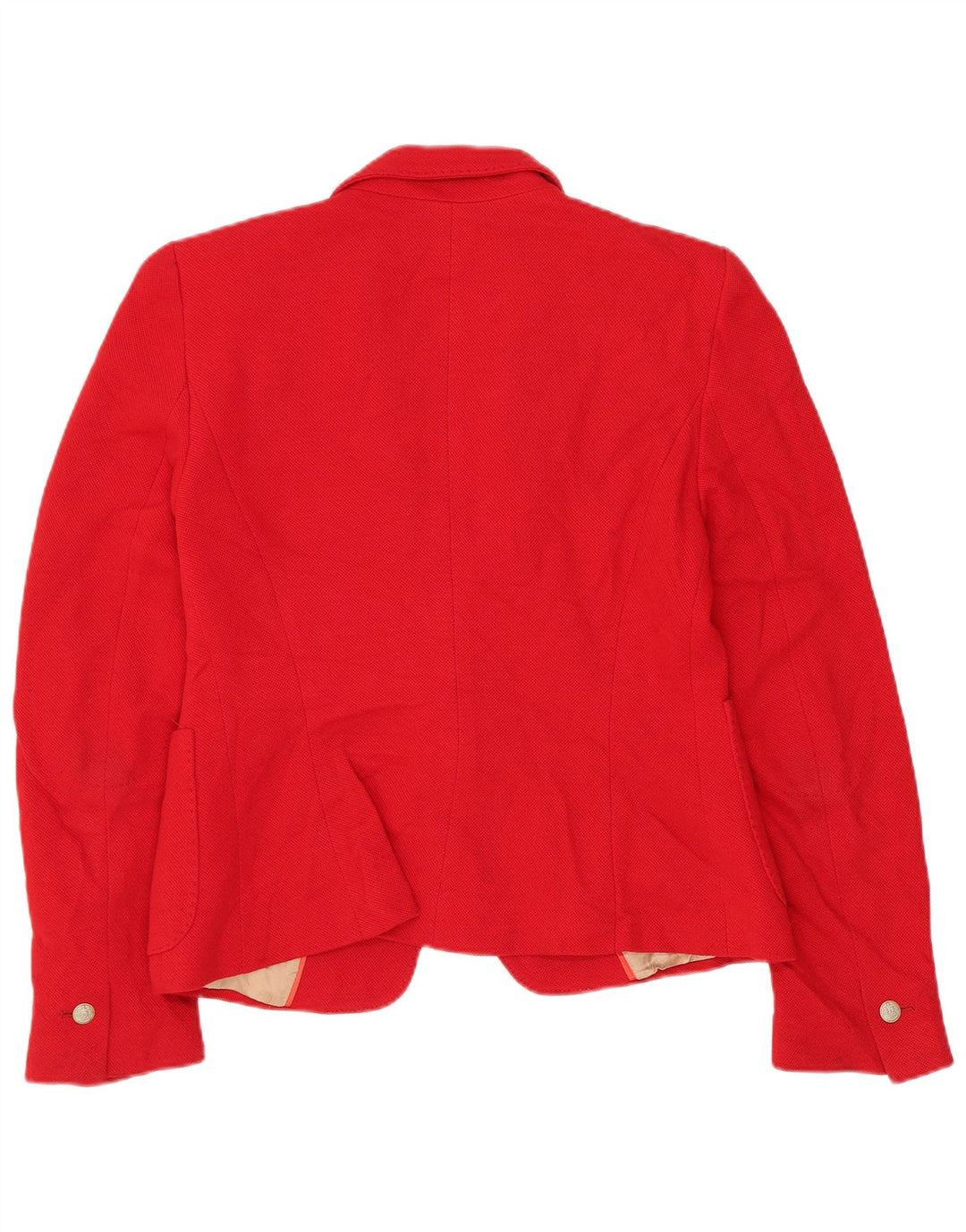 Jaqueta blazer feminina Zara com 1 botão Reino Unido 10 pequena vermelha