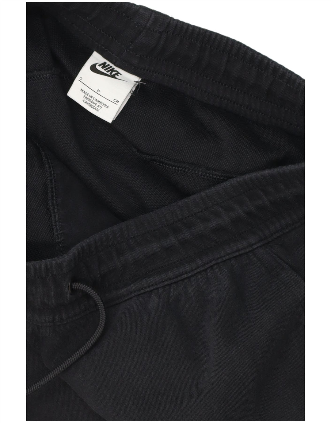 Shorts esportivos masculinos NIKE pequenos de algodão preto