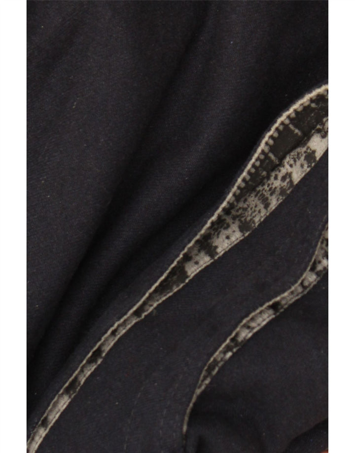 Jaqueta bomber masculina POP 84 UK 42 XL lã azul marinho
