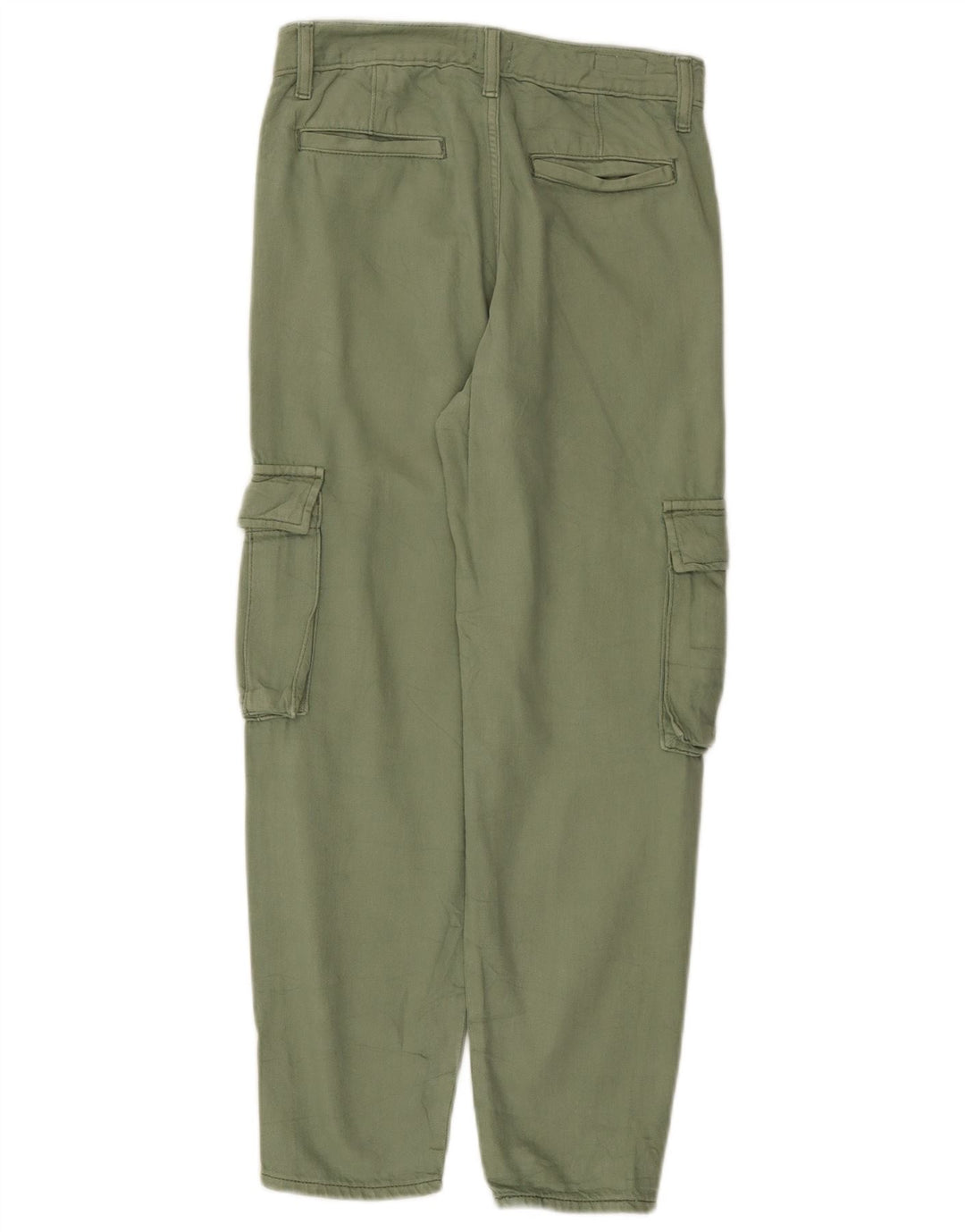 Calça cargo reta feminina Levi's W23 L26 algodão verde
