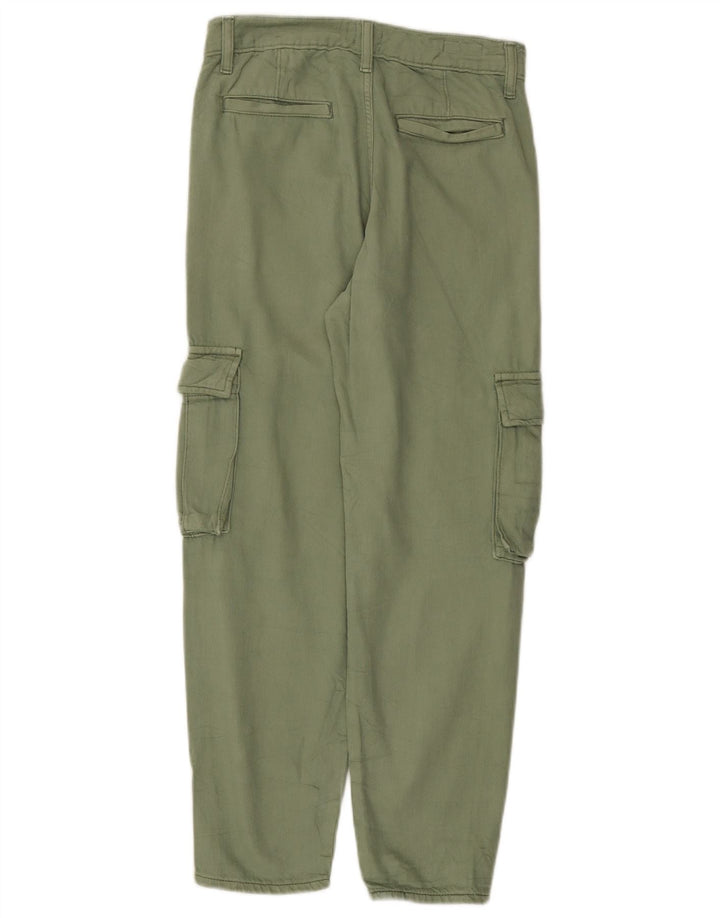 Calça cargo reta feminina Levi's W23 L26 algodão verde