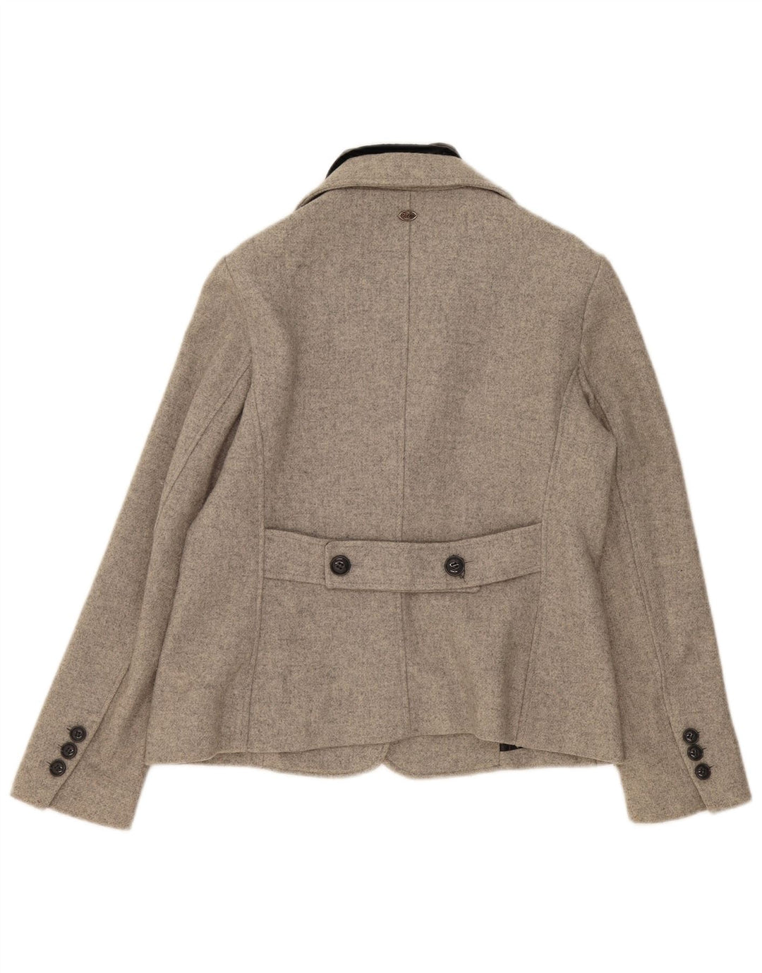 Jaqueta Blazer Feminina Marlboro Classics Reino Unido 16 Grande Bloco De Cores Cinza